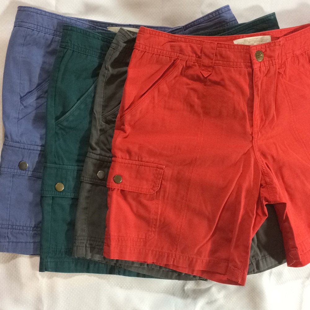 Eddie Bauer Cotton Cargo Shorts - 4 pairs